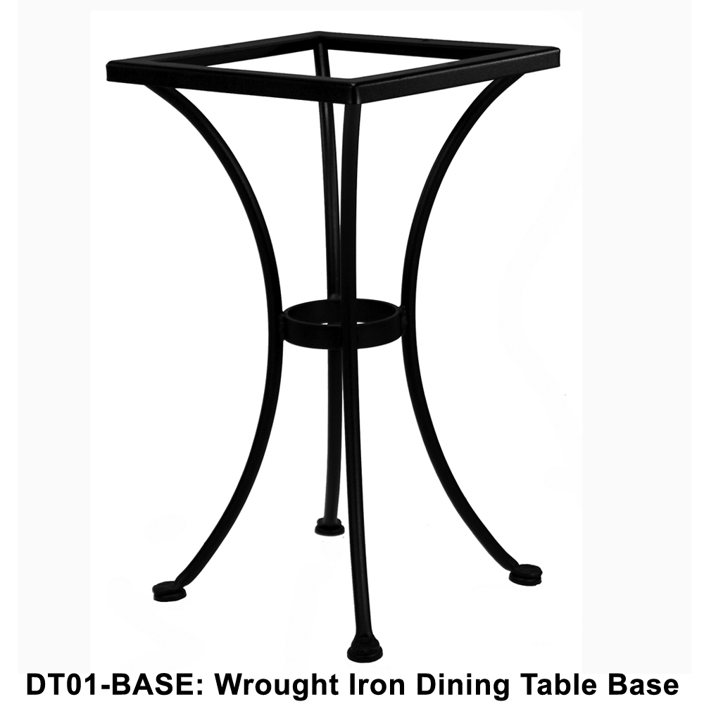 OW Lee Standard Wrought Iron Bistro Dining Table Base | DT01-BASE