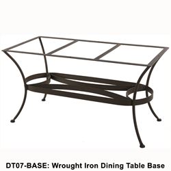 OW Lee Standard Wrought Iron Table Bases