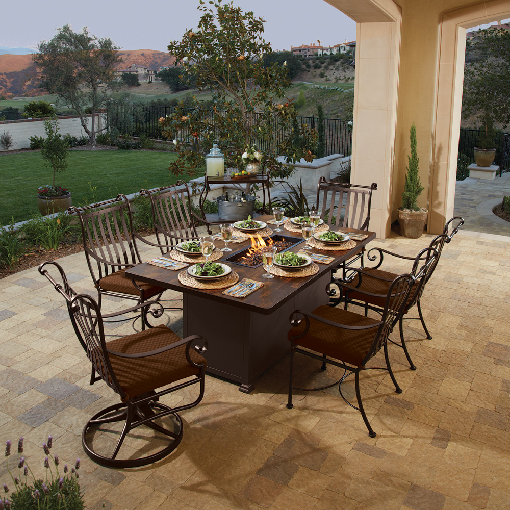 fire pit dining table