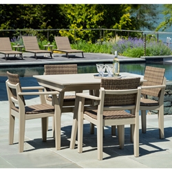 Seaside Casual Mad Woven Square Dining Set for 4 - SC-MAD-SET14