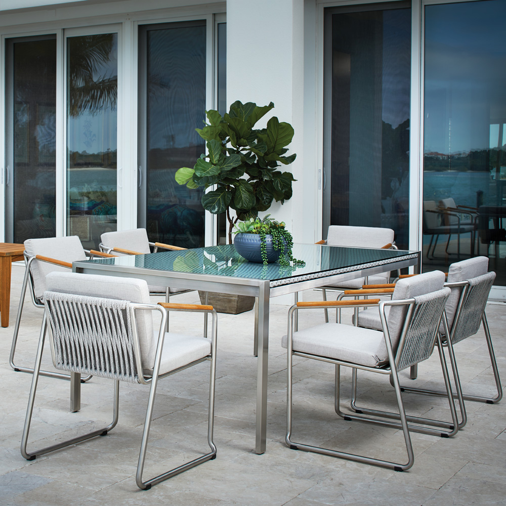 Dining set online steel