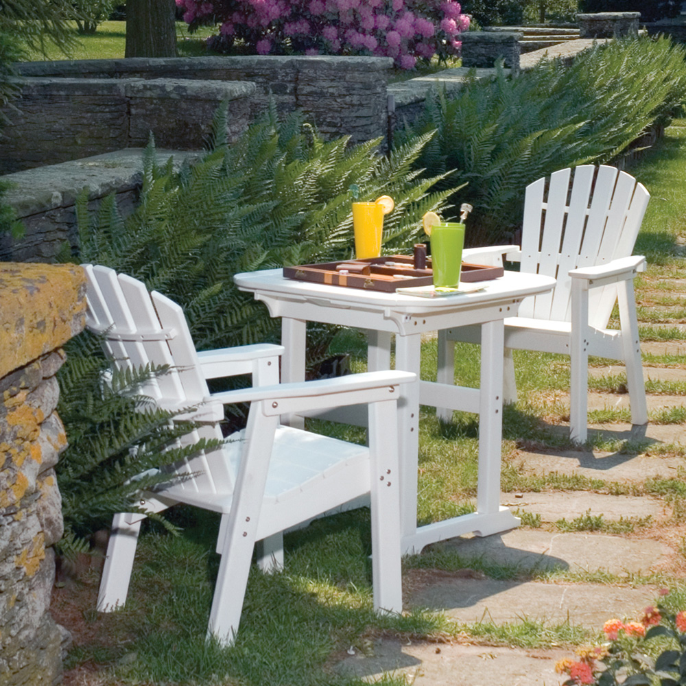 Seaside Casual Adirondack Shellback Bistro Dining Set SC