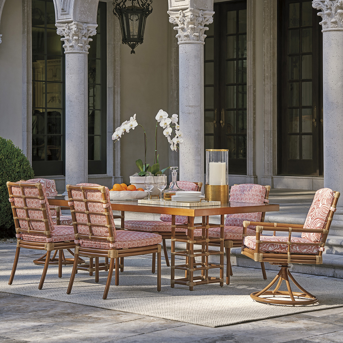 Tommy Bahama Sandpiper Bay Rectangle Outdoor Dining Set | TB ...