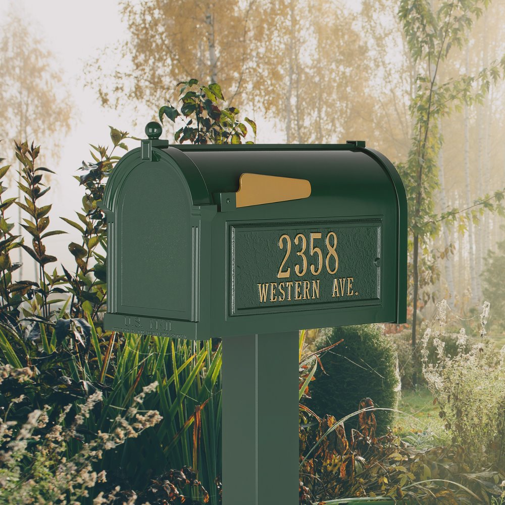 Whitehall Premium Capitol Mailbox Package in Green | 16326