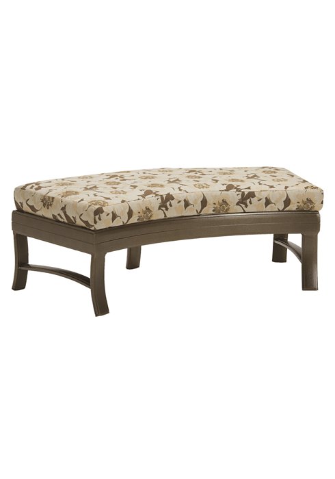 Corsica Cushion Crescent Ottoman Bench - 49 x 26 