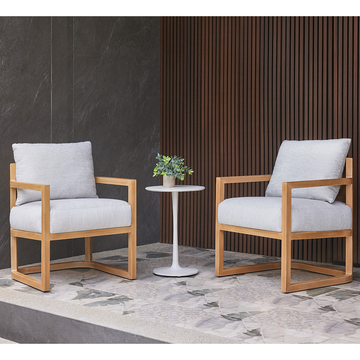 Castelle Biscayne Bistro Outdoor Set - CS-BISCAYNE-SET3