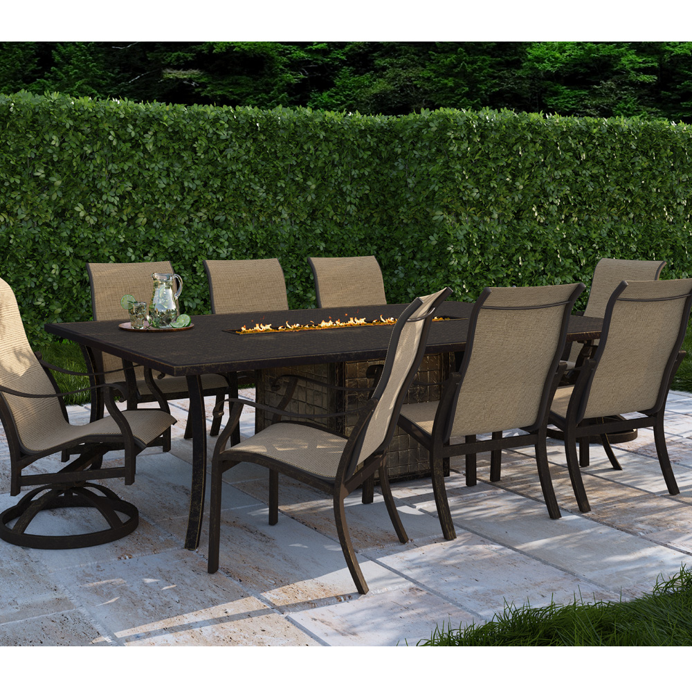 castelle fire pit tables