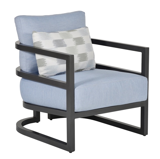 Castelle Gala Lounge Chair with Accent Pillow - 4A10R