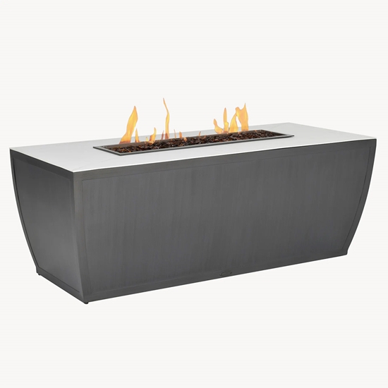 Castelle Largo Rectangular Coffee Table with Firepit