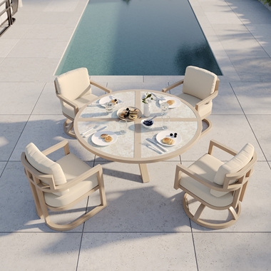 Castelle Gala Patio Dining Set for 4 - CS-GALA-SET2