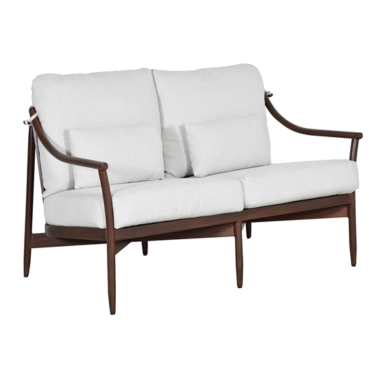 Castelle Largo Loveseat with 2 Accent Pillows