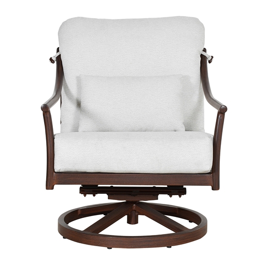 Largo Lounge Swivel Rocker with Accent Pillow front