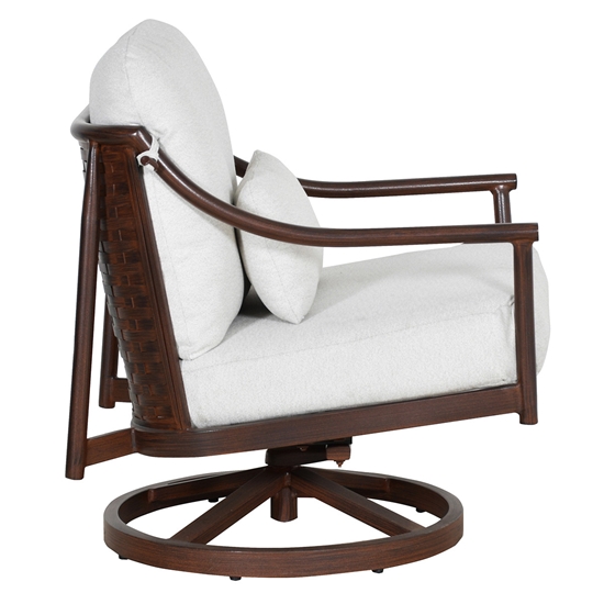 Largo Lounge Swivel Rocker with Accent Pillow side