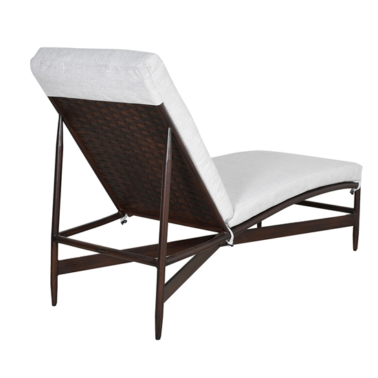 Largo Contoured Chaise Lounge back angle