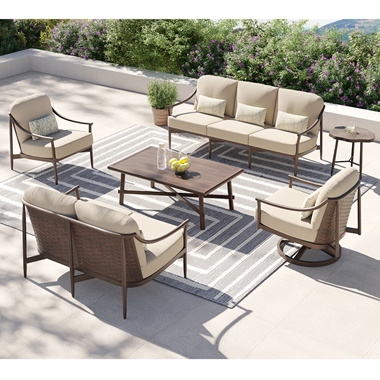 Castelle Largo Cushion Patio Set - CS-LARGO-SET2