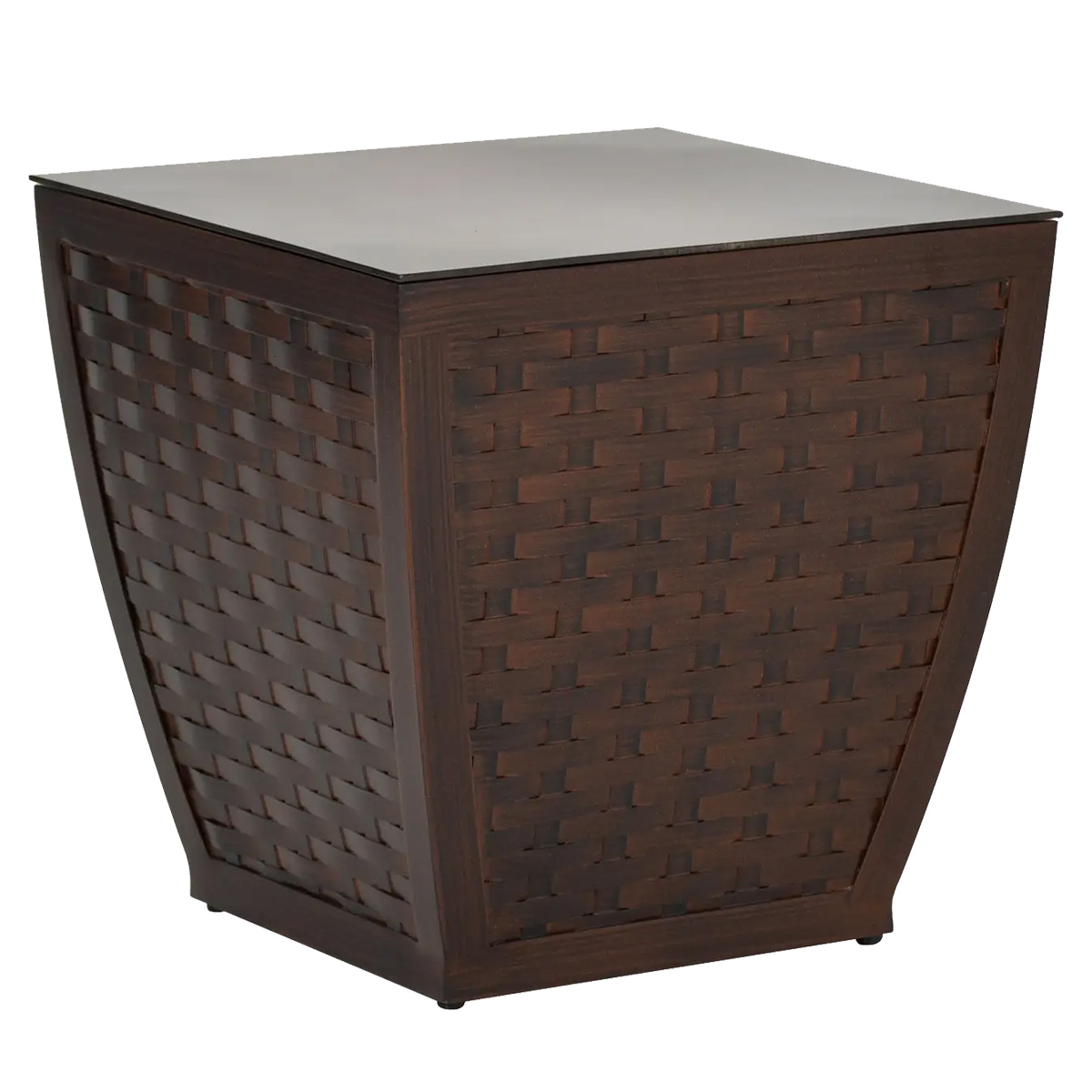 Castelle Largo Woven Aluminum 20" Square Side Table - C4SP20