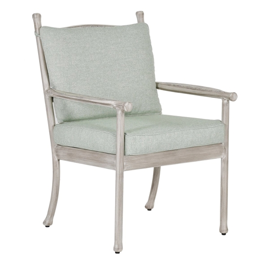 Castelle Lodge Formal Arm Dining Chairs with Seat Cushions