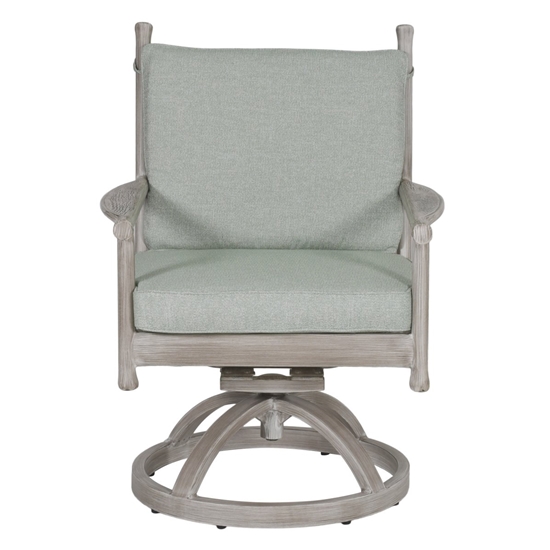 Lodge Formal Arm Dining Swivel Rocker front