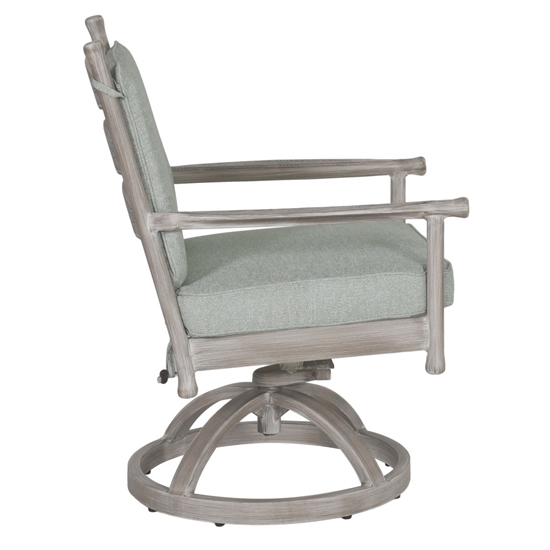 Lodge Formal Arm Dining Swivel Rocker side