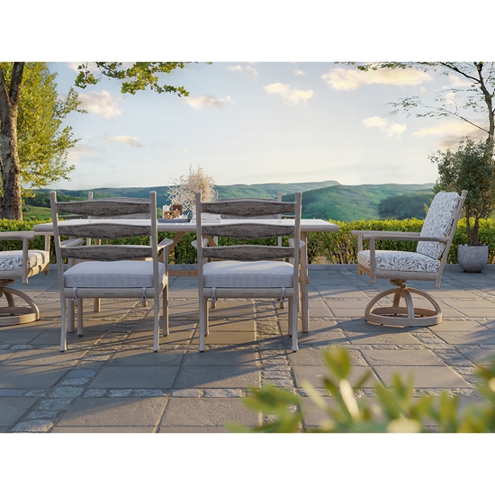 Lodge Outdoor Dining Set side