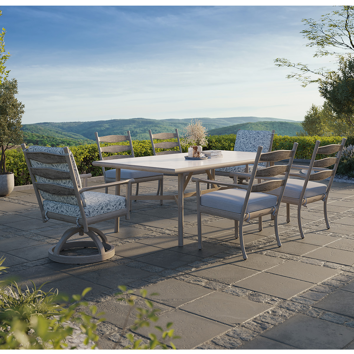 Castelle Lodge Outdoor Dining Set - CS-LODGE-SET1