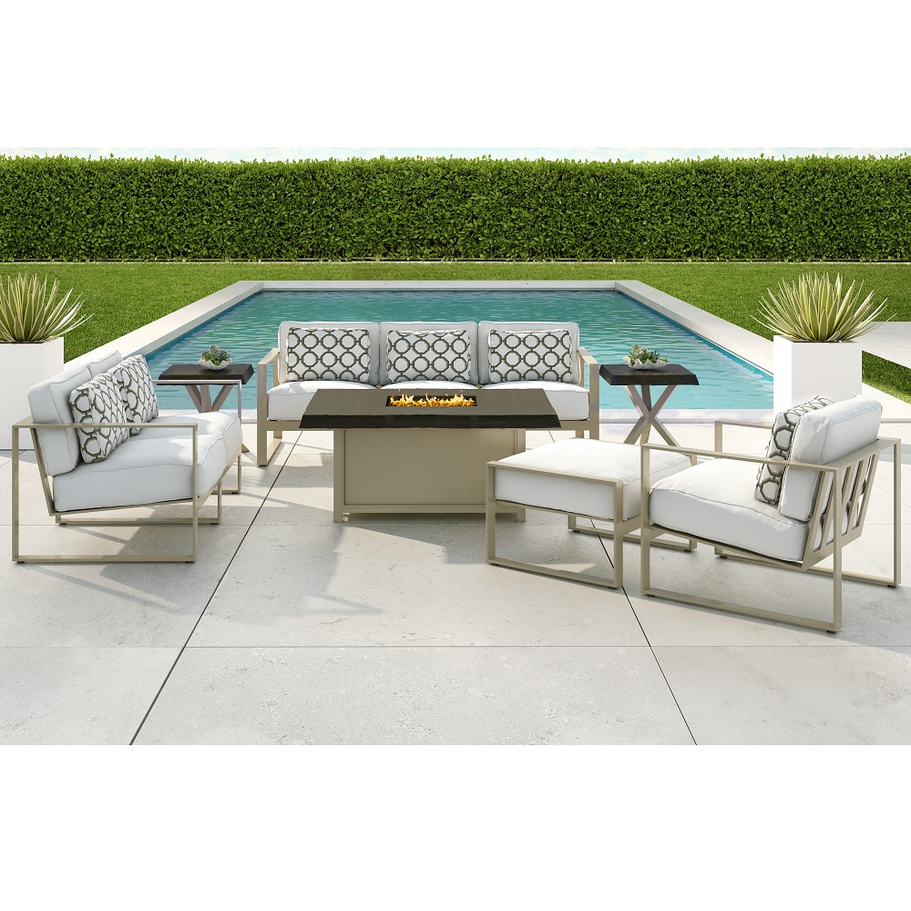 Castelle Park Place Outdoor Furniture Set with Fire Table | CS ...