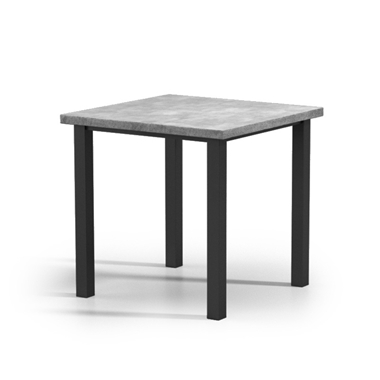 Homecrest Concrete 42" Square Bar Post Base Table - No Umbrella Hole - 2542SBRCTNU