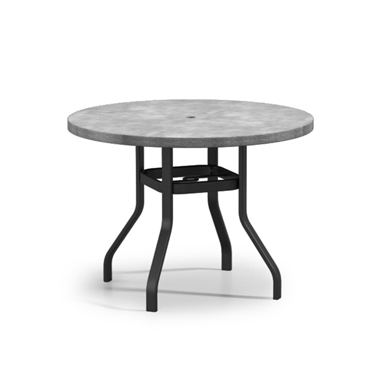 Homecrest Concrete 48" Round Balcony Universal Base Table with Umbrella Hole - 3748RBCT