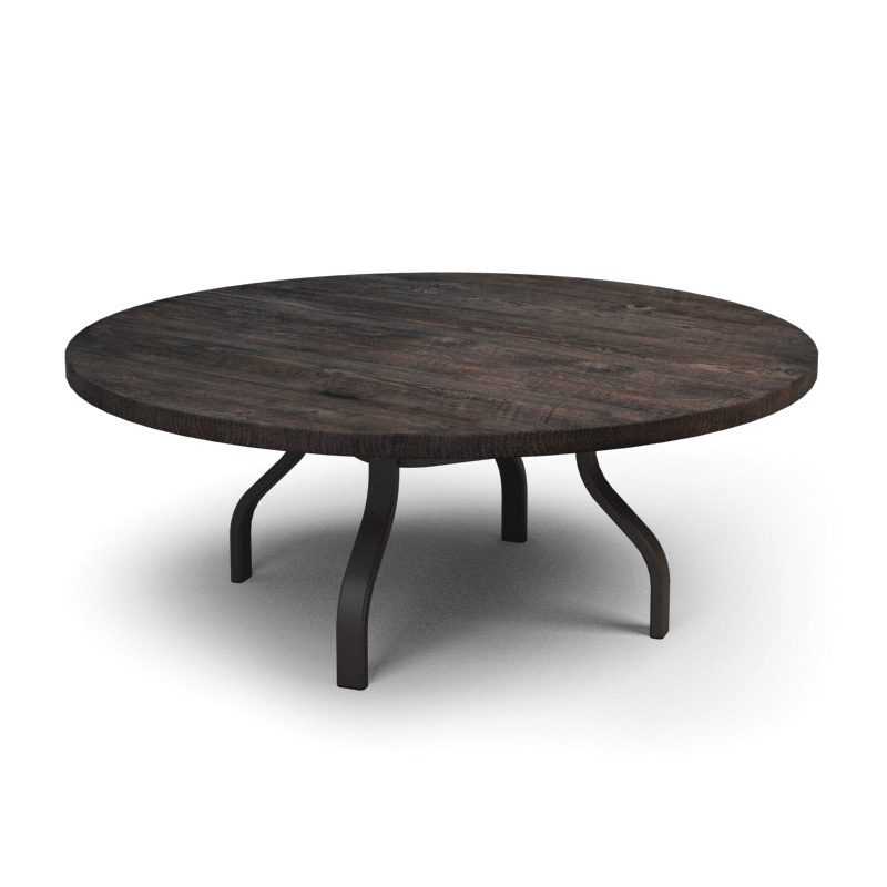 Homecrest Timber 54" Round Chat Universal Base Table - No Umbrella Hole - 3754RCTMNU