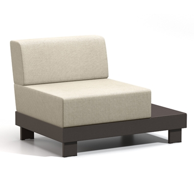Homecrest Urban Cushion Left Table Chat Chair - 8339L