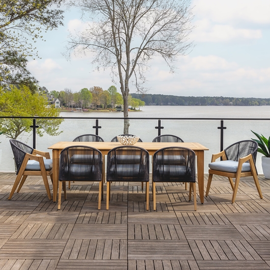 Alpine Teak Dining Set for 8