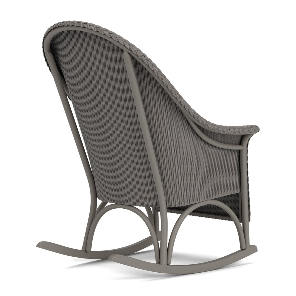 Wicker back rocking discount chair