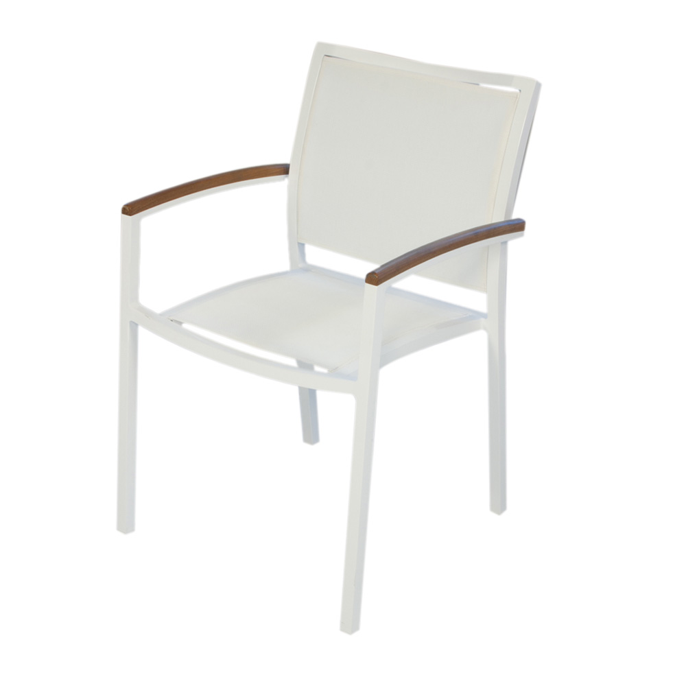 white sling outdoor chairs