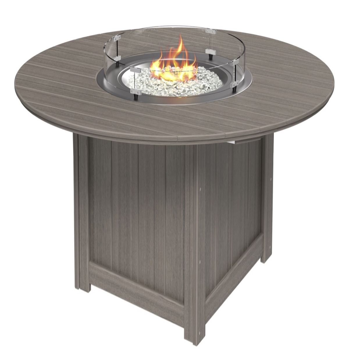 LuxCraft Lumin Round 60" Bar Fire Table - LFT60RB