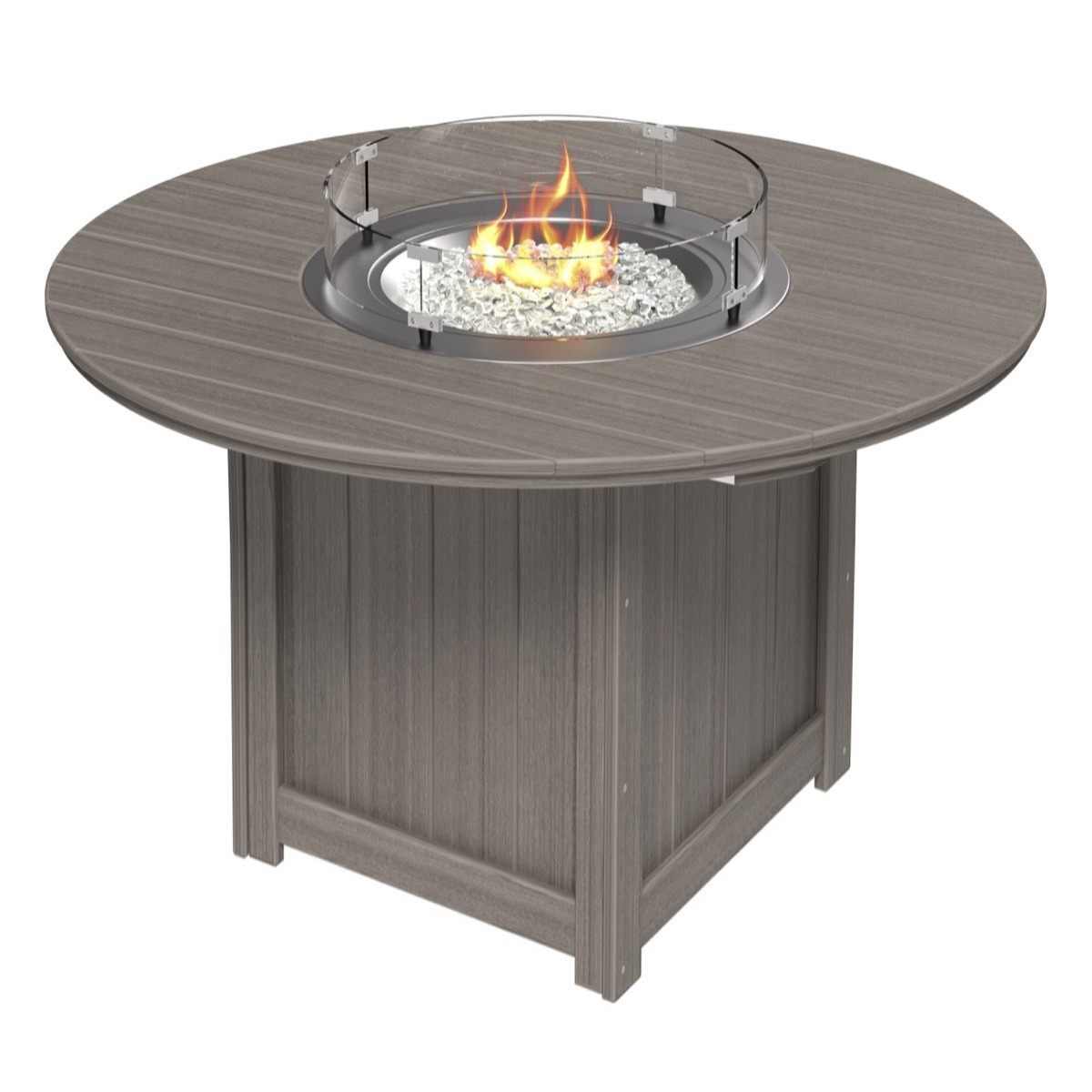 LuxCraft Lumin Round 60" Counter Fire Table - LFT60RC