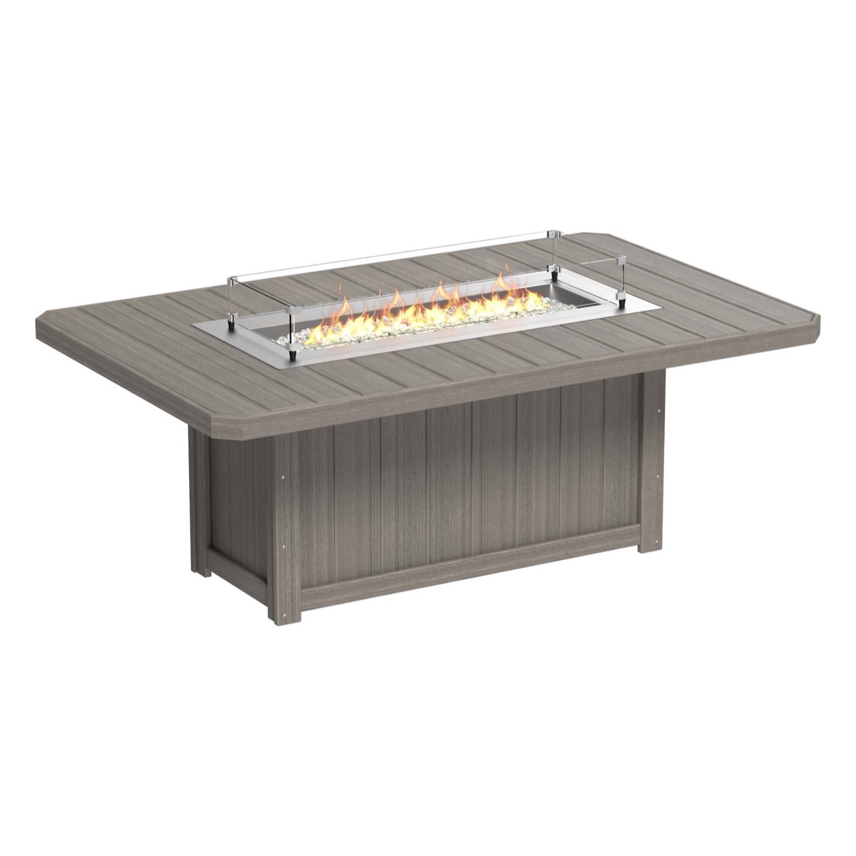 LuxCraft Lumin Rectangle 79" Dining Fire Table - LFT79R