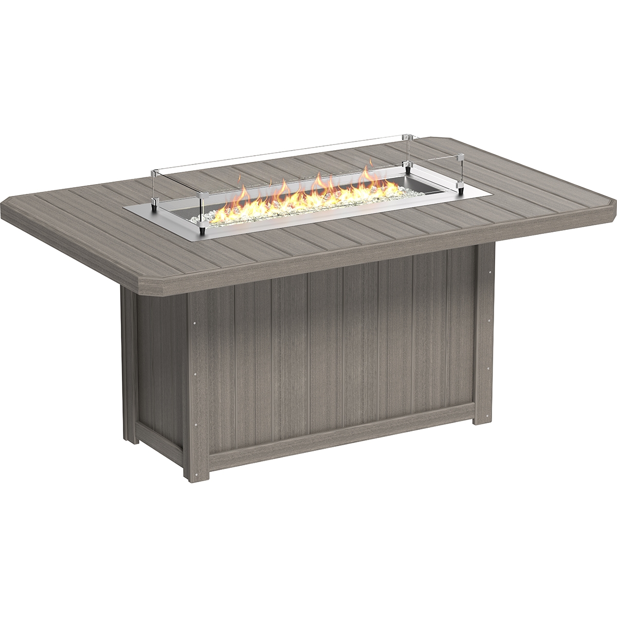 LuxCraft Lumin Rectangle 79" Counter Fire Table - LFT79RC