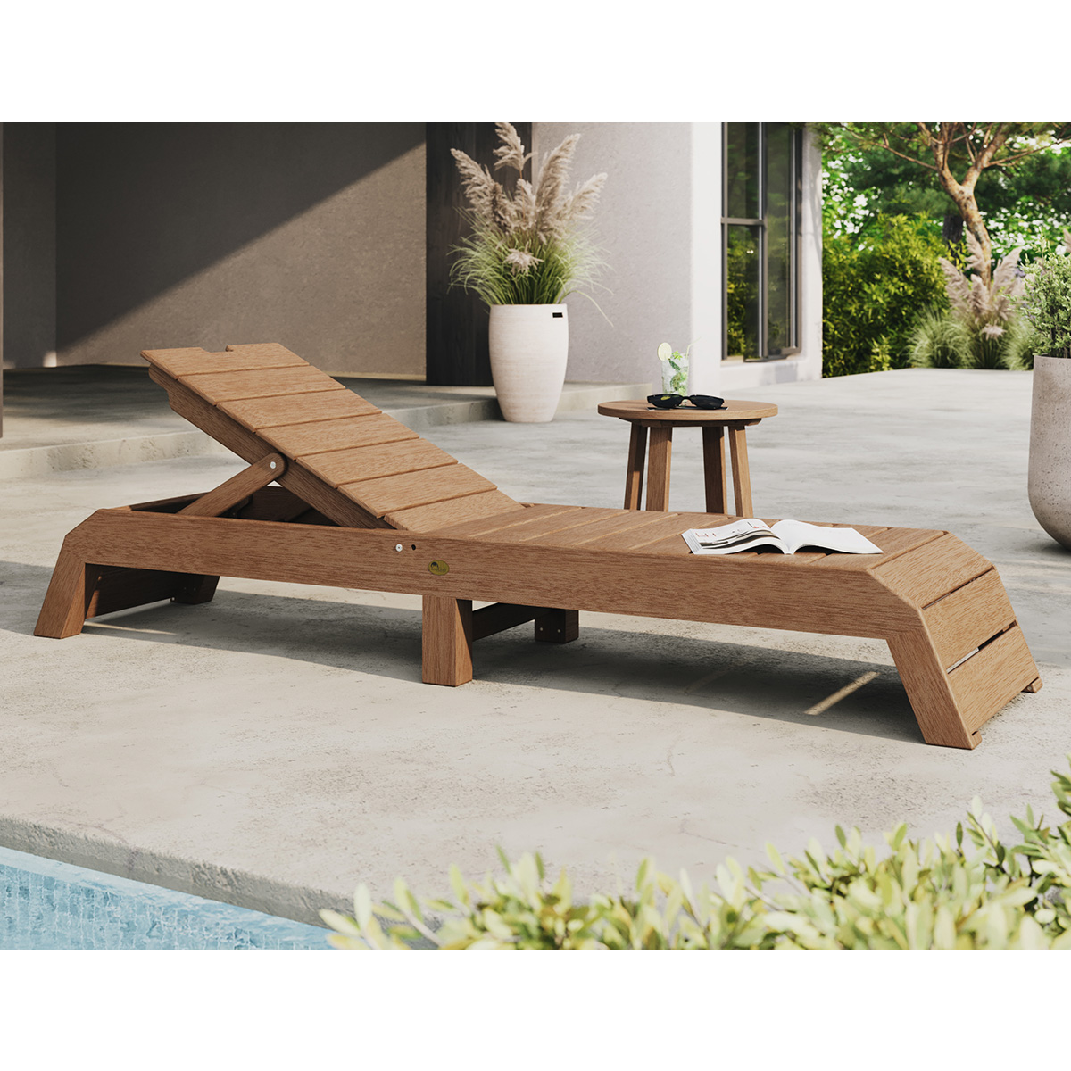 LuxCraft Urban Chaise and Side Table Set - LC-URBAN-SET4