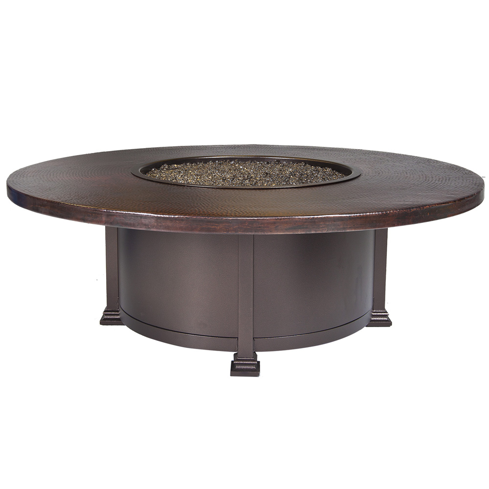 copper fire pit with table top