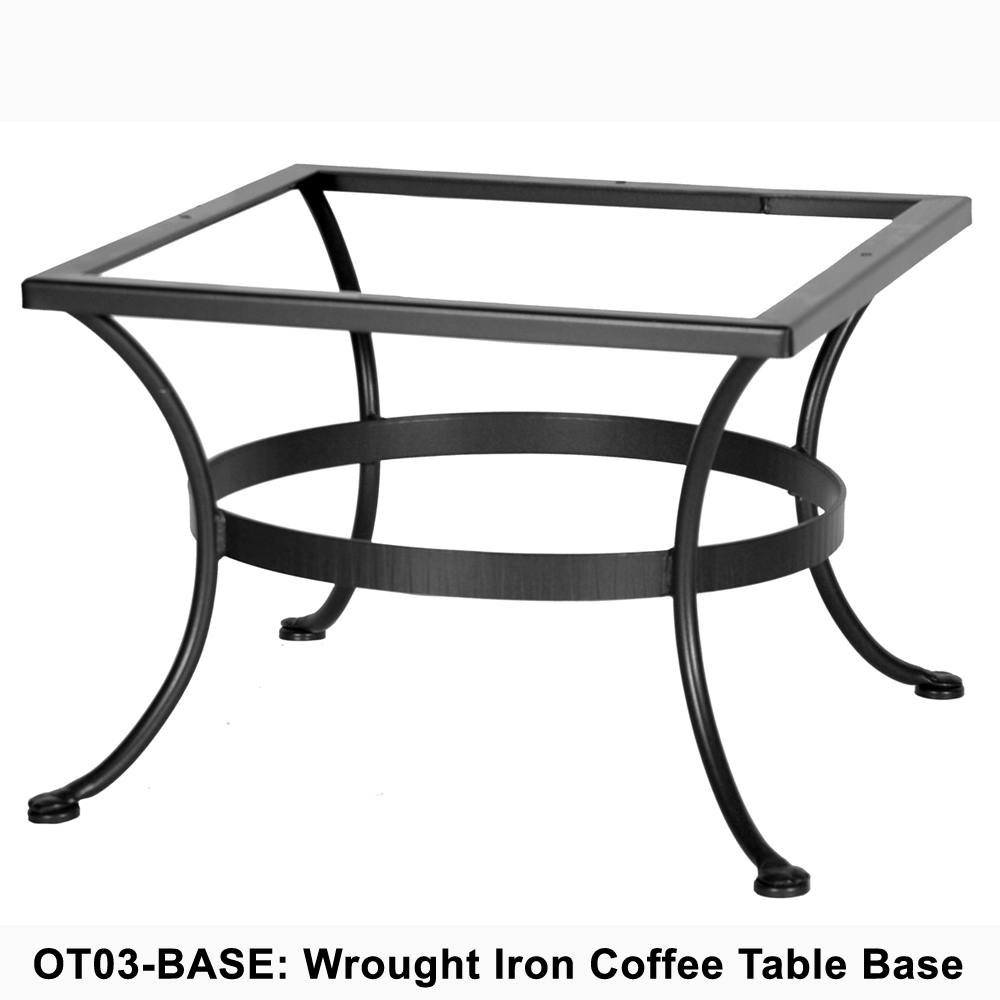 OW Lee Standard Wrought Iron Coffee Table Base | OT03-BASE