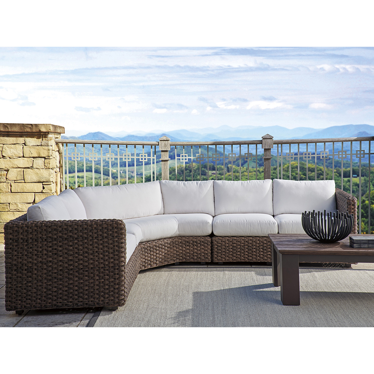 Tommy Bahama Kilimanjaro Wicker Outdoor L-Sectional - TB-KILIMANJARO-SET7