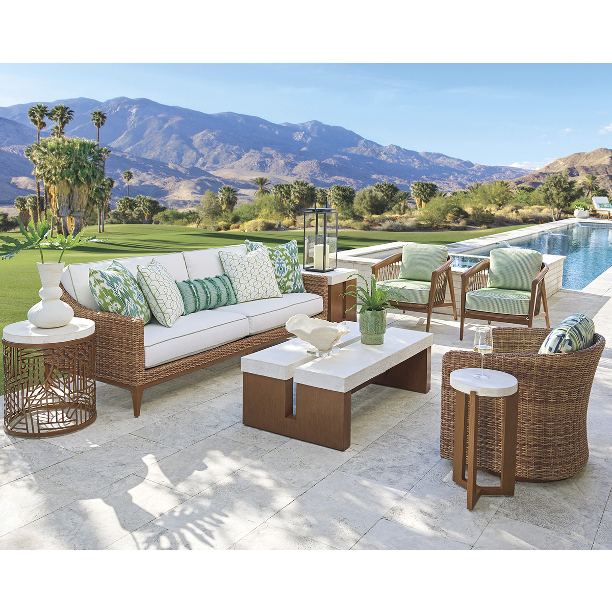 Tommy Bahama Palm Desert Poolside Patio Set - TB-PALMDESERT-SET2