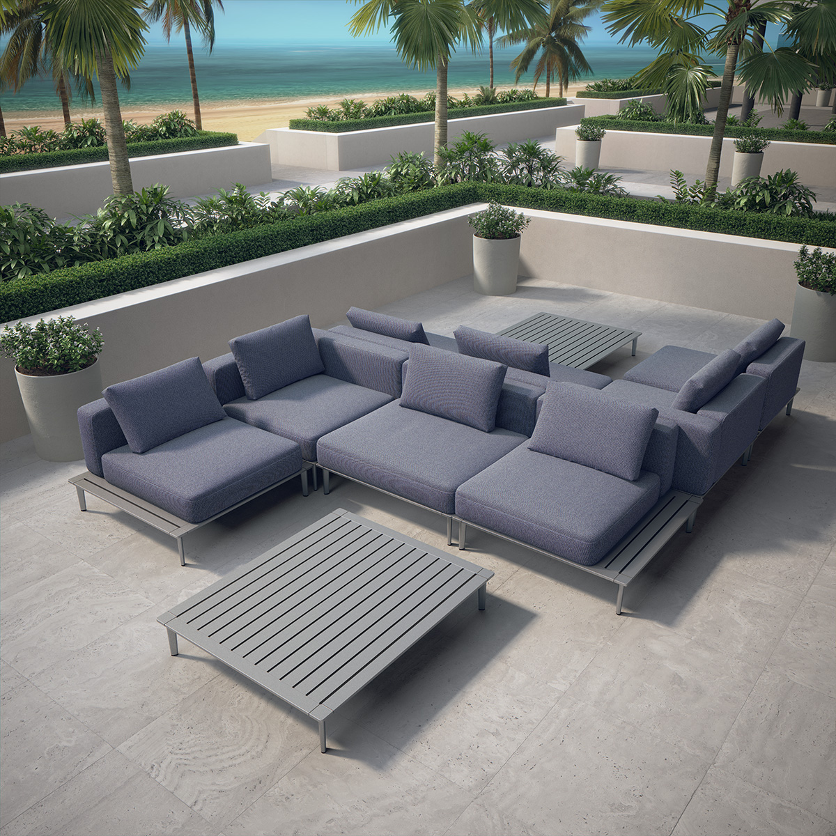 Tropitone Platform Outdoor Sectional - TT-PLATFORM-SET1