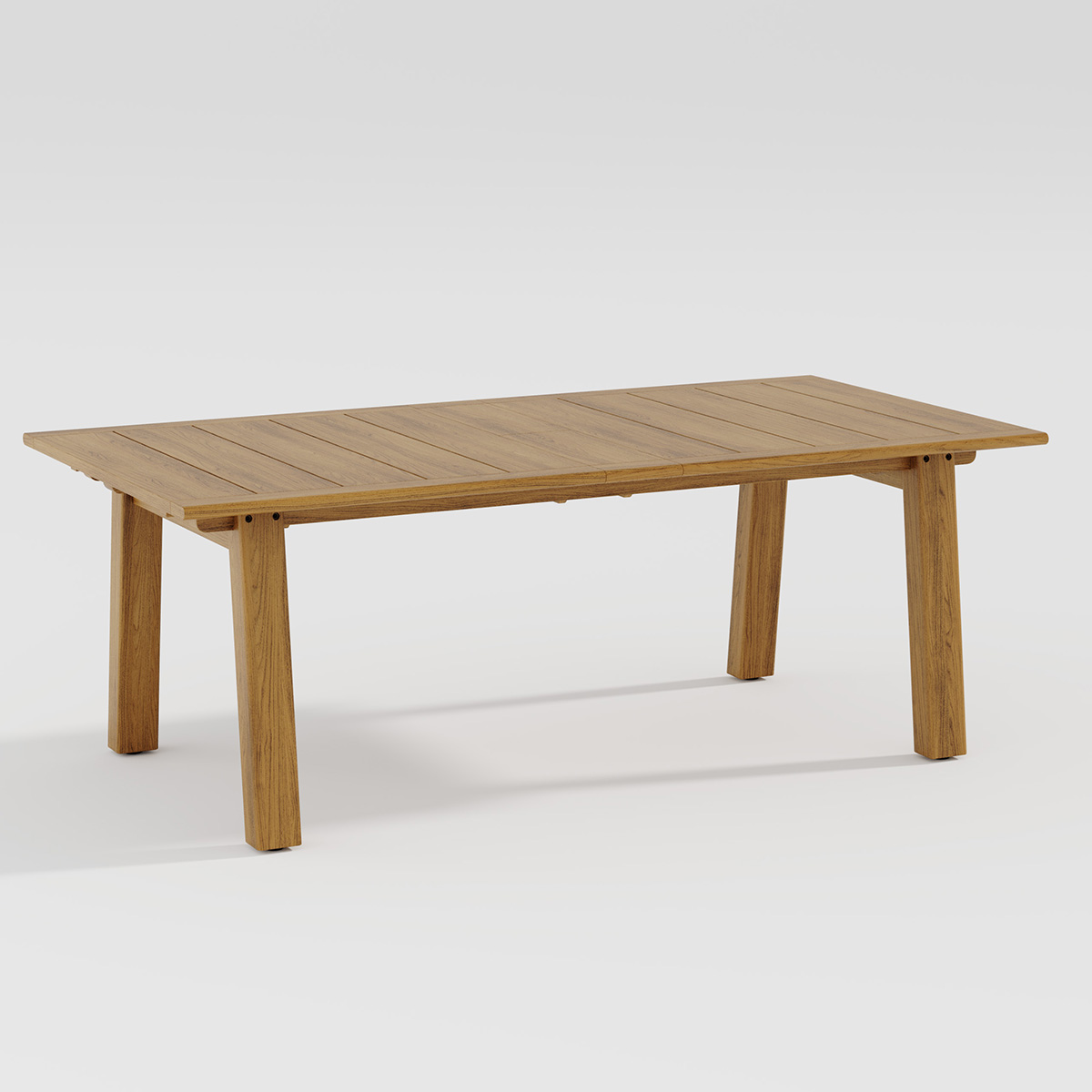 Tropitone Teak Stirata 126" x 41" Dining Extension Table  - 1C2419