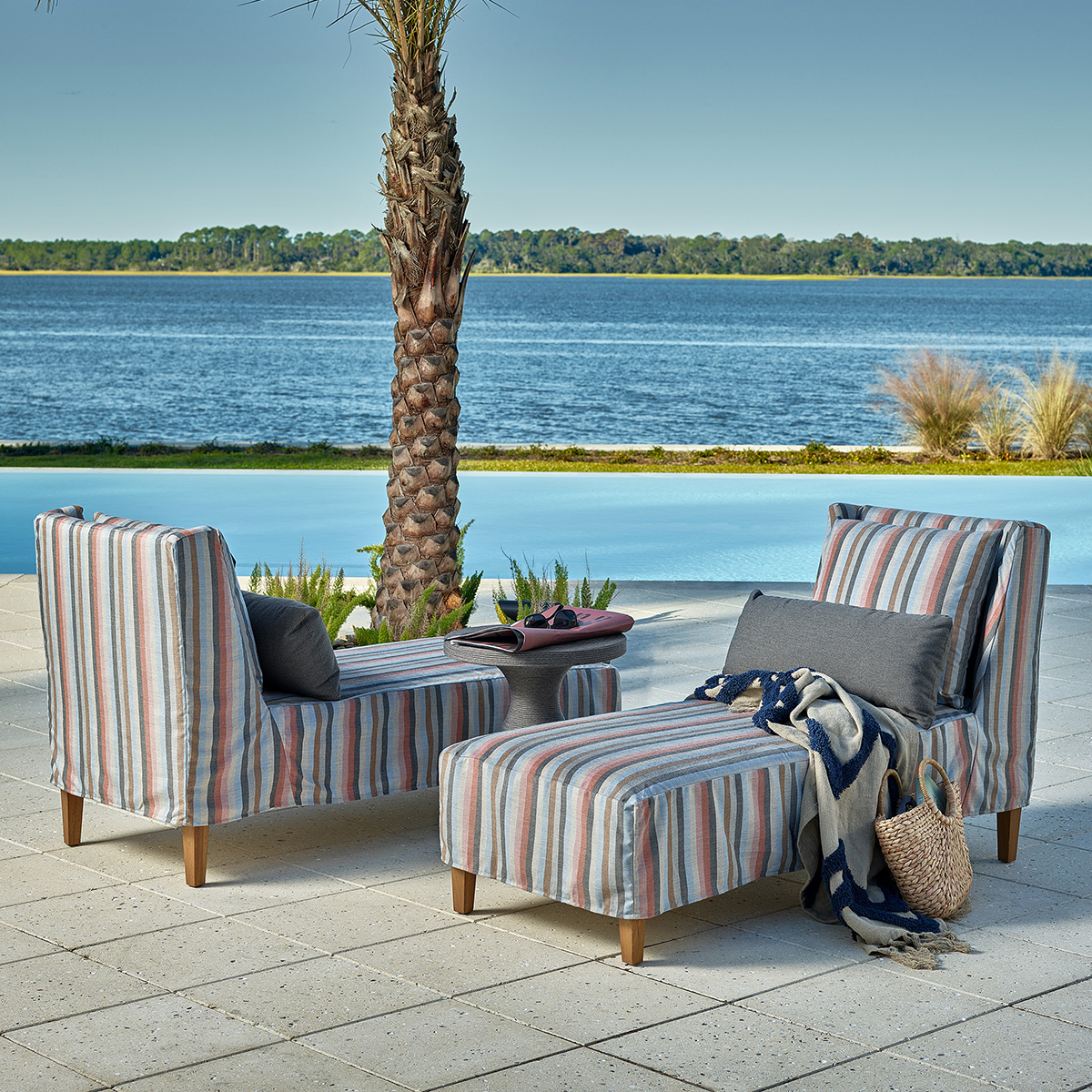 Universal Coastal Living Upholstery Garland Chaise Lounge Set - UN-UPHOLSTERY-SET8