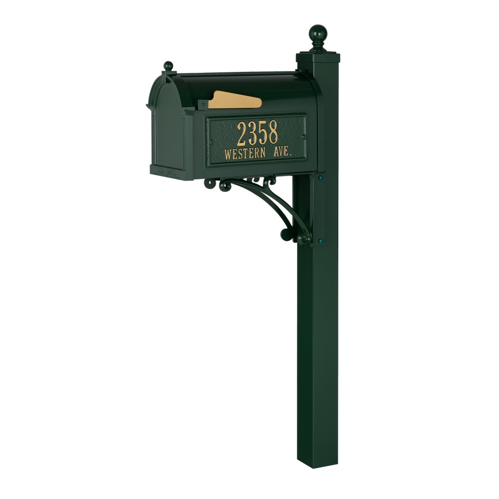 Whitehall Deluxe Capitol Mailbox Package in Green | 16299