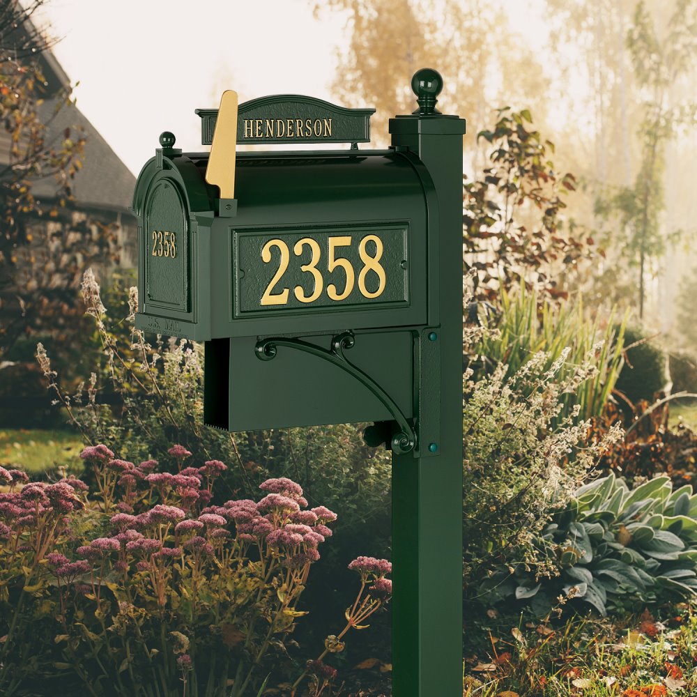 Whitehall Ultimate Capitol Mailbox Package in Green | 16324