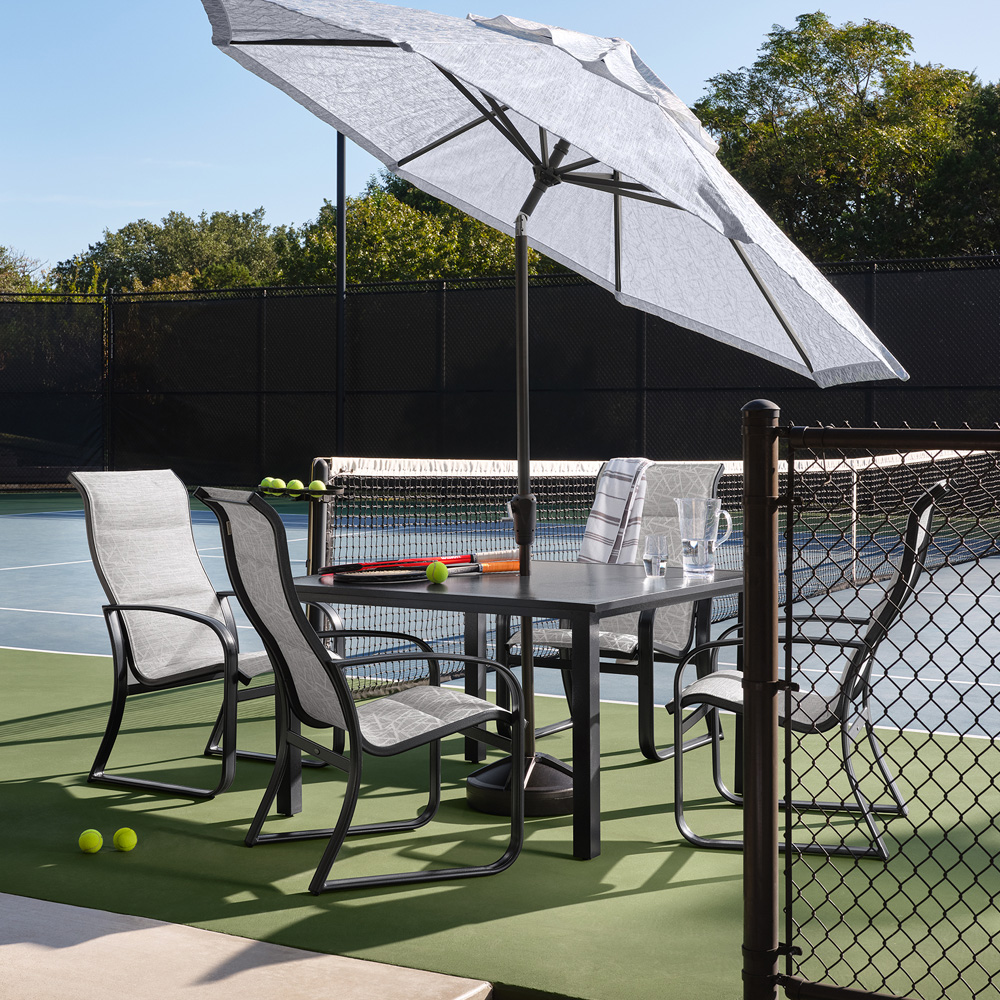 Cayman cast aluminum online patio set