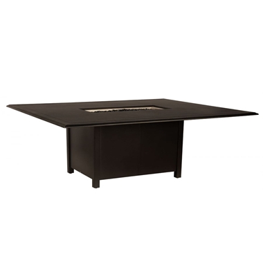 Woodard Solid Cast 70" x 60" Rectangular Chat Height Fire Table - 650LCH-09270FP