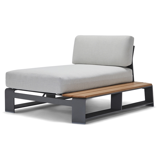 Woodard Gather RHF Chaise Unit with NextTeak Accent